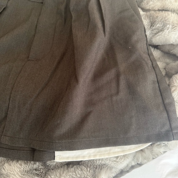 Charcoal Grey Pleat Skirt - Picture 5 of 5